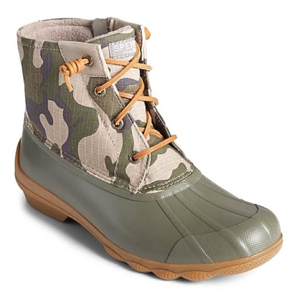 NWT Green Camouflage Sperry Syren Gulf Duck 🦆 Book - Picture 1 of 2